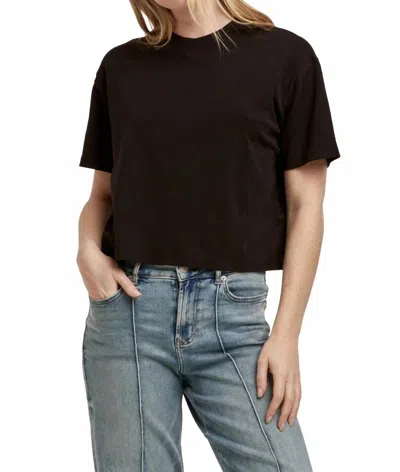 Dear John Denim Maddox Crew Neck Short Sleeve Tee In Black