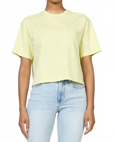 Dear John Denim Maddox Crew Neck Tee In Yellow