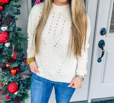 Dear John Denim Madison Sweater In Cream In White