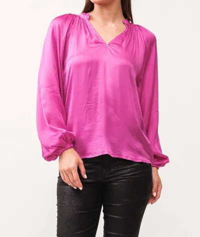 Dear John Denim Manon Blouse In Pink In Purple