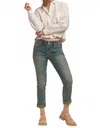 Dear John Denim Maribel Poplin Shirt In White In Gray