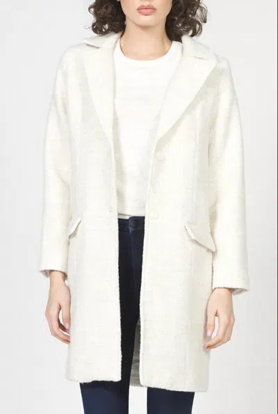 Dear John Denim Marigold Peacoat Jacket In Cream In White