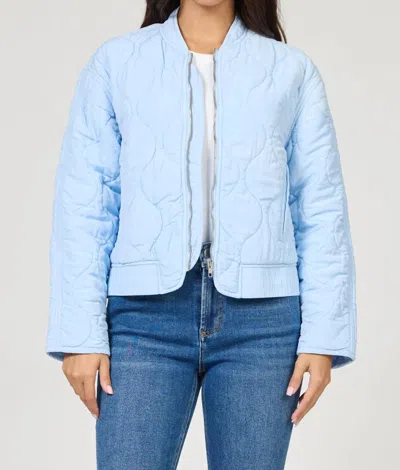 Dear John Denim Maverick Quilted Jacket In Skyway In Blue