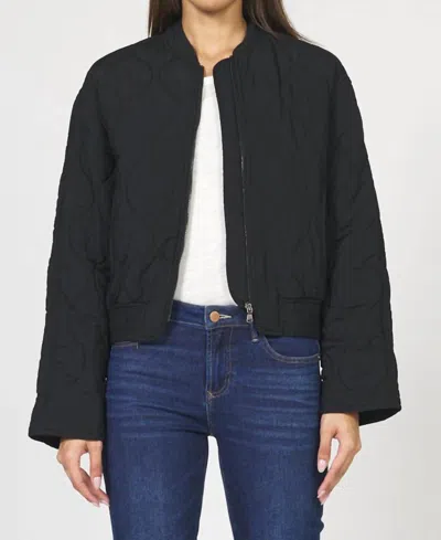 Dear John Denim Maverick Zipper Front Jacket In Black