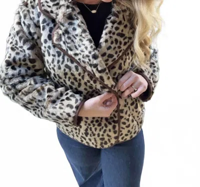 Dear John Denim Meadow Collared Jacket In Cheetah In Multi