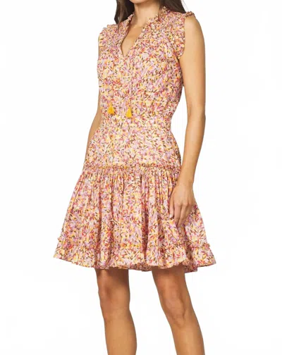 Dear John Denim Melodie Tiered Ruffle Dress In Super Bloom In Pink