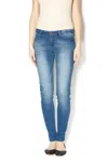 Dear John Denim Metro Skinny Jeans In Bubble Gum In Multi