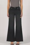 Dear John Denim Micah Wide Leg Jeans In Jet Set In Black