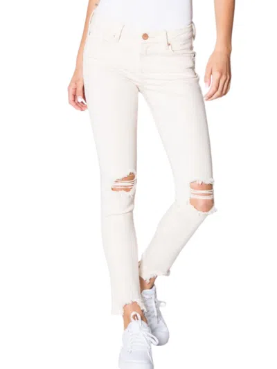 Dear John Denim Mid Rise Joyrich Skinny Jeans In Wheat In Gold