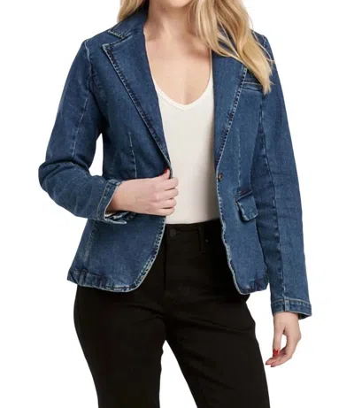 Dear John Denim Minah Denim Blazer In Blue Ridge In Multi