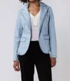Dear John Denim Minah Novelty Jacket In Denim Stripe In Blue