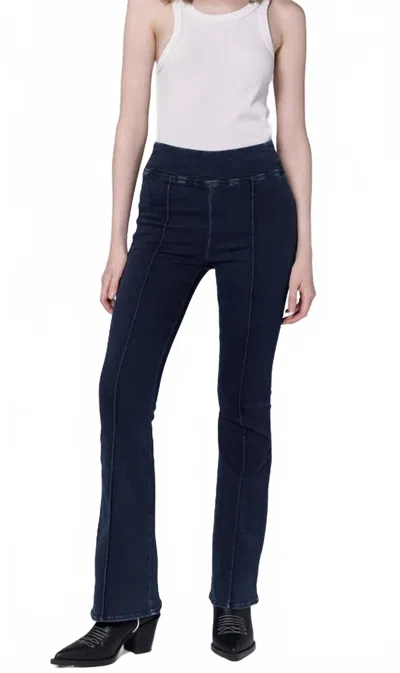 Dear John Denim Stretch Front Seam Pull On Pants In Moon Rise In Blue