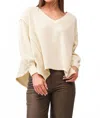 Dear John Denim Mira Top In Antique White In Nude