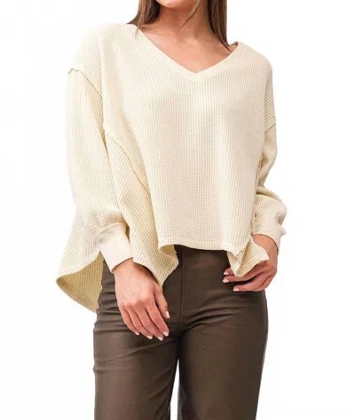Dear John Denim Mira Top In Antique White In Nude