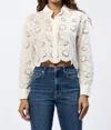 Dear John Denim Miranda Top In White Embroidery