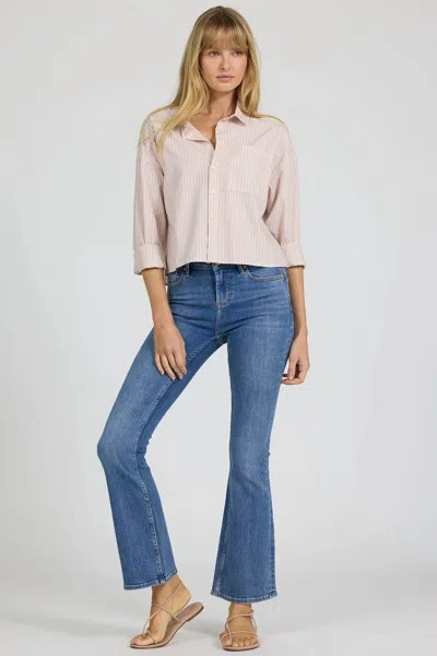 Dear John Denim Mojave Striped Adrianna Top In Beige In Neutral