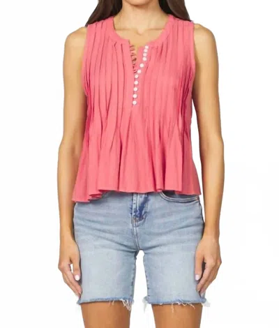 Dear John Denim Myron Sleeveless Top In Dubberry In Multi