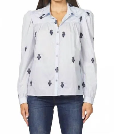 DEAR JOHN DENIM NASRIN NOVELTY SHIRT IN MILKY BLUE