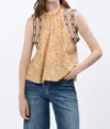 Dear John Denim Naya Print Tank Top In Marigold Ditsy In Yellow