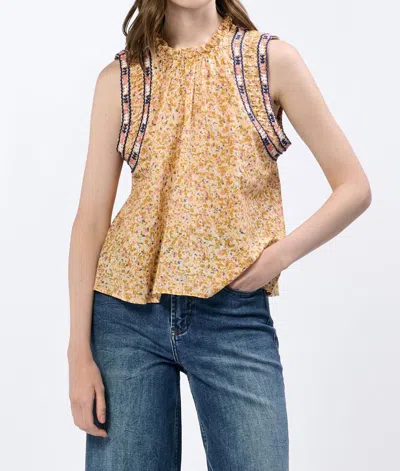 Dear John Denim Naya Print Tank Top In Marigold Ditsy