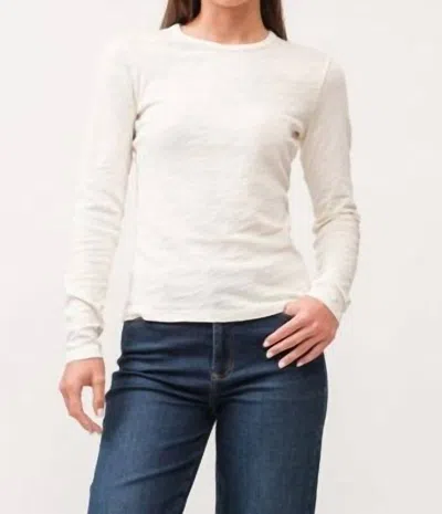 Dear John Denim Nina Long Sleeve Top In Antique White