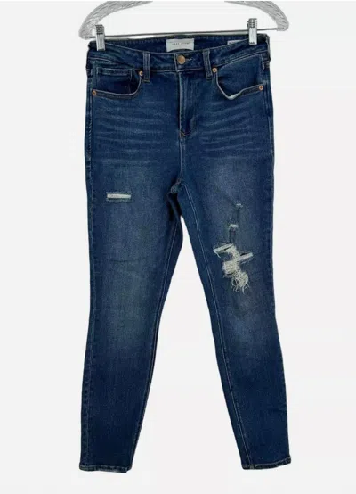 Dear John Denim Olivia High Rise Skinny Distressed Jeans In Boho Preppy In Multi