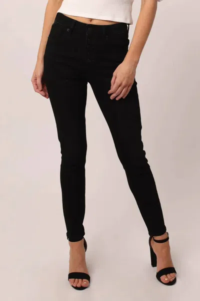 Dear John Denim Olivia Super High Rise Skinny Jeans In Blackwell