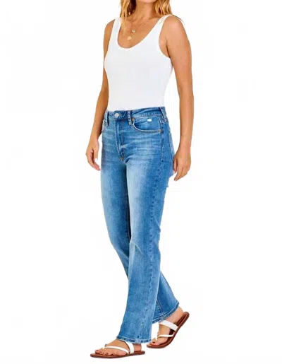 Dear John Denim Paris Super High Rise Bootcut Jeans In Centerville In Blue
