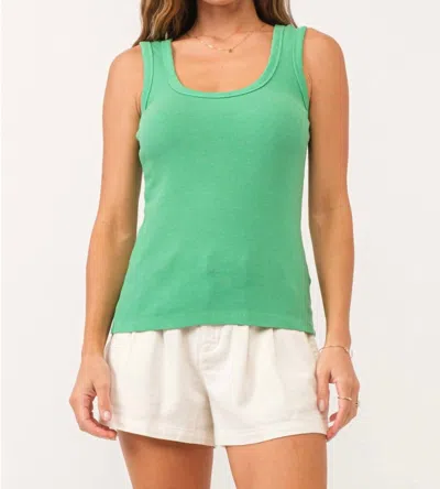 Dear John Denim Paula Tank Top In Green Flare In Multi