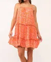 Dear John Denim Phoebe Tank Dress In Tropical Papaya In Multi