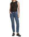 Dear John Denim Playback Straight Leg Jean In Phantom In Black