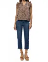Dear John Denim Puja Top In Leopard Brown In Animal Print