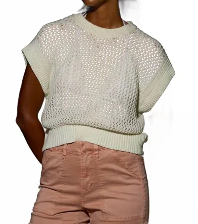 Dear John Denim Quince Sweater Top In White In Neutral