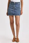 Dear John Denim Quinn Jean Mini Skirt In Arden In Blue