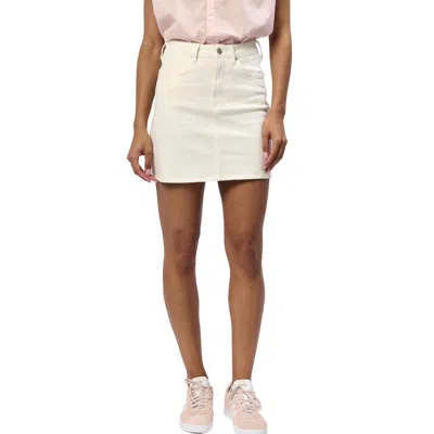 Dear John Denim Quinn Denim Skirt In Ivory In White