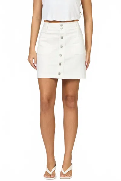Dear John Denim Quinn Denim Skirt In White