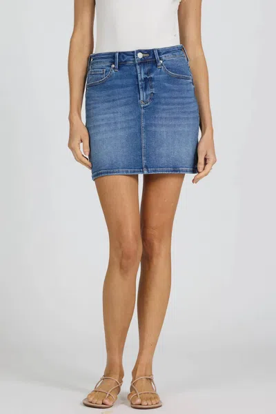 Dear John Denim Quinn High-rise Mini Skirt In Blue