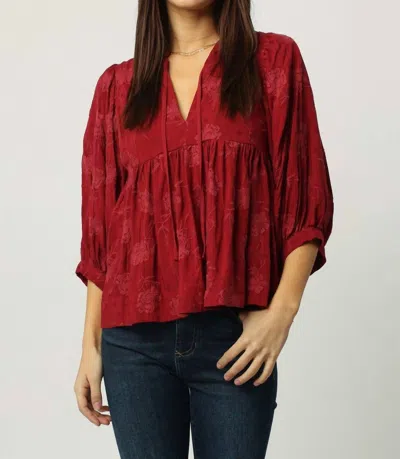 Dear John Denim Red Dahlia Malia Top