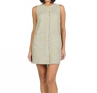 Dear John Denim Riri Sleeveless Mini Dress In Abbey Stone In Multi
