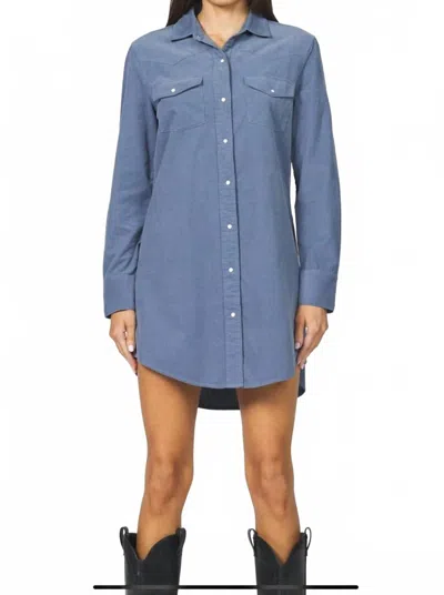 Dear John Denim Rory Button Down Dress In Blue