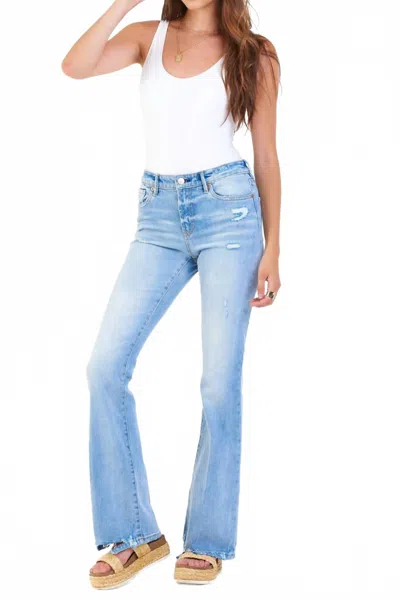 Dear John Denim Rosa Flare Jean In Otis In Blue