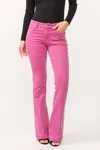 Dear John Denim Rosa Flare Jeans In Dahlia Mauve