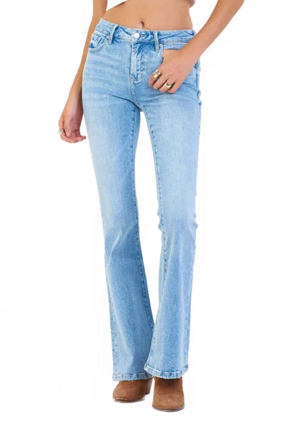 Dear John Denim Rosa Flare Jeans In Light In Blue