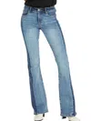 Dear John Denim Rosa Flare Jeans In Panorama In Multi