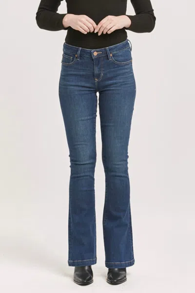 Dear John Denim Rosa Full Inseam Flare Jeans In Binz In Multi