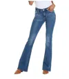 Dear John Denim Rosa High Rise Flare Jeans In Honolulu In Blue