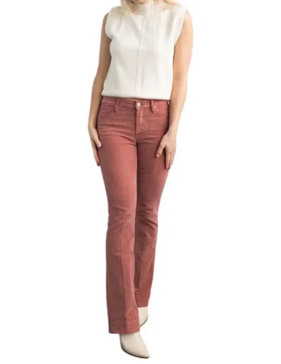Dear John Denim Rosa High Rise Flare Leg Jeans In Red