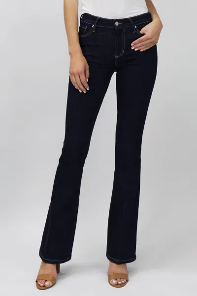 Dear John Denim Rosa High Waist Flare Jean In Breakwater In Black