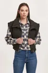Dear John Denim Rosalia Relaxed Vest In Black In Black