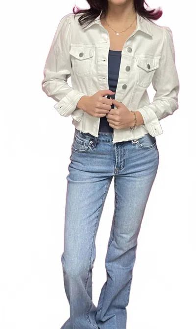 Dear John Denim Rosewood Denim Jacket In White